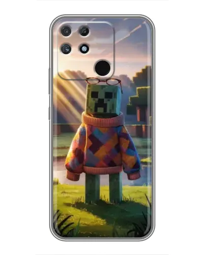 Чехол для Realme NARZO 30A с картинкой «Крипер в свитере» Чехол для Realme NARZO 30A с картинкой «Крипер в свитере»