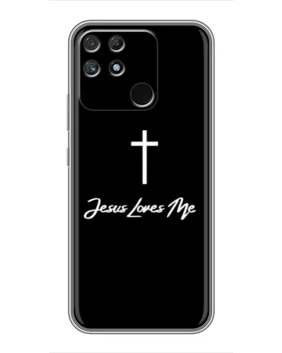 Чехол для Realme NARZO 30A с картинкой «Иисус любит тебя»