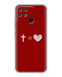 Чехол для Realme NARZO 30A с картинкой «Уравнение любви»