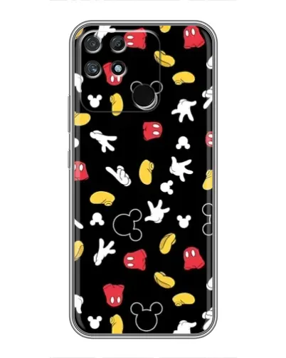 Чехол для Realme NARZO 30A с картинкой «Графический принт лапок»