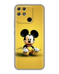 Чехол для Realme NARZO 30A с картинкой «Микки на желтом» Чехол для Realme NARZO 30A с картинкой «Микки на желтом»