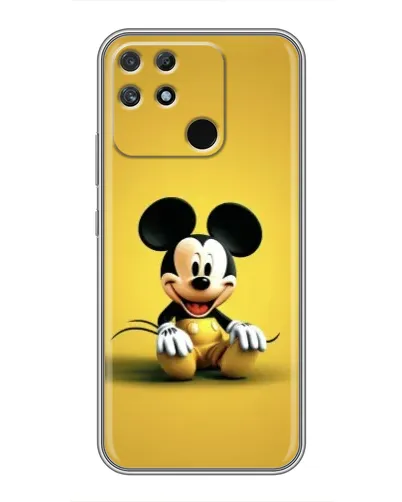 Чехол для Realme NARZO 30A с картинкой «Микки на желтом»