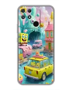 Чехол для Realme NARZO 30A с картинкой «Монстр-трак приключения»