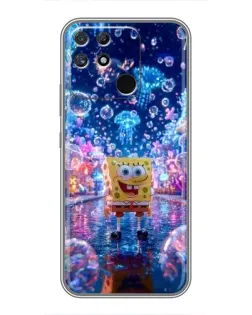 Чехол для Realme NARZO 30A с картинкой «Неоновый океан»