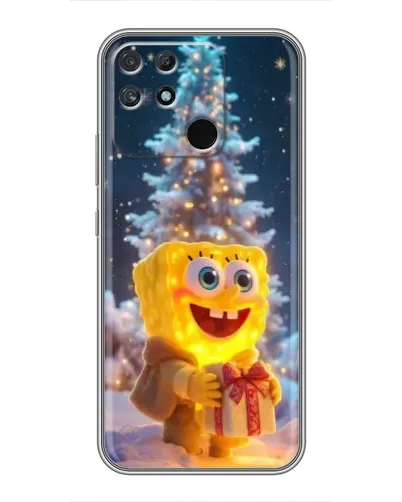 Чехол для Realme NARZO 30A с картинкой «Рождественский Спанч Боб» Чехол для Realme NARZO 30A с картинкой «Рождественский Спанч Боб»
