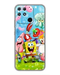 Чехол для Realme NARZO 30A с картинкой «Губка Боб и друзья» Чехол для Realme NARZO 30A с картинкой «Губка Боб и друзья»