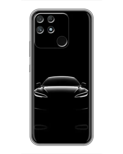 Чехол для Realme NARZO 30A с картинкой «Силуэт Tesla Night»