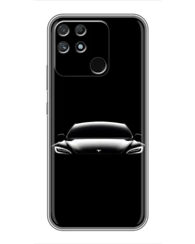 Чехол для Realme NARZO 30A с картинкой «Фары Tesla Night»