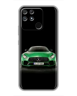 Чехол для Realme NARZO 30A с картинкой «Mercedes — неоновый лого» Чехол для Realme NARZO 30A с картинкой «Mercedes — неоновый лого»