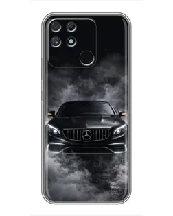 Чехол для Realme NARZO 30A с картинкой «Mercedes в дыму» Чехол для Realme NARZO 30A с картинкой «Mercedes в дыму»