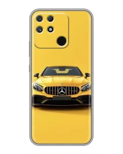 Чехол для Realme NARZO 30A с картинкой «Желтый Mercedes GT» Чехол для Realme NARZO 30A с картинкой «Желтый Mercedes GT»