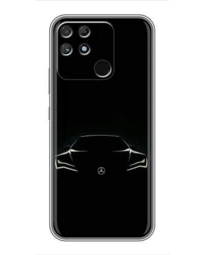 Чехол для Realme NARZO 30A с картинкой «Mercedes — силуэт авто» Чехол для Realme NARZO 30A с картинкой «Mercedes — силуэт авто»