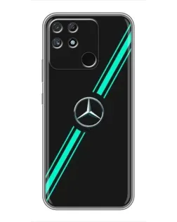Чехол для Realme NARZO 30A с картинкой «Спортивные линии Mercedes» Чехол для Realme NARZO 30A с картинкой «Спортивные линии Mercedes»