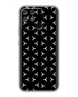 Чехол для Realme NARZO 30A с картинкой «Mercedes паттерн звезд» Чехол для Realme NARZO 30A с картинкой «Mercedes паттерн звезд»
