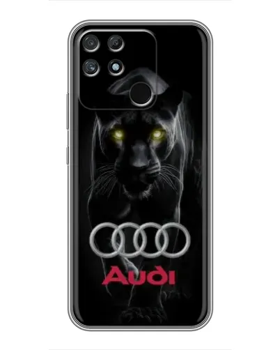 Чехол для Realme NARZO 30A с картинкой «Пантера и Audi» Чехол для Realme NARZO 30A с картинкой «Пантера и Audi»