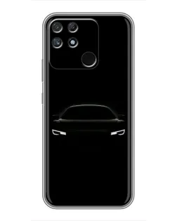 Чехол для Realme NARZO 30A с картинкой «Взгляд Audi в темноте»