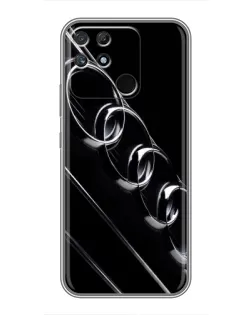 Чехол для Realme NARZO 30A с картинкой «Audi — абстрактные кольца»