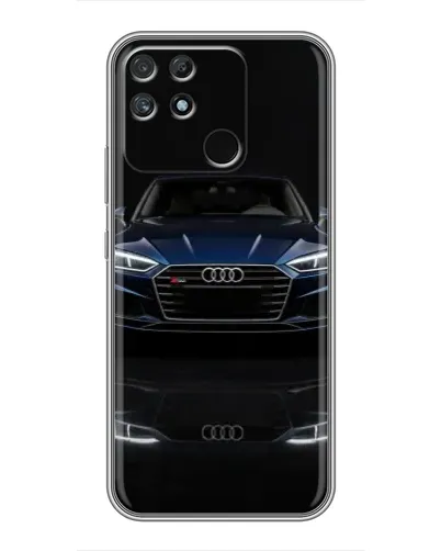 Чехол для Realme NARZO 30A с картинкой «Audi — ночное отражение» Чехол для Realme NARZO 30A с картинкой «Audi — ночное отражение»