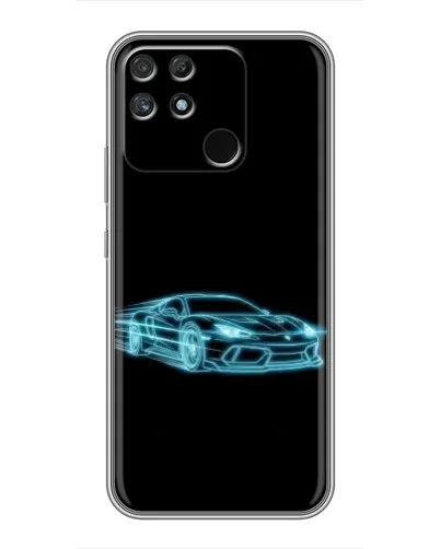 Чехол для Realme NARZO 30A с картинкой «Неоновый контур Lamborghini» Чехол для Realme NARZO 30A с картинкой «Неоновый контур Lamborghini»