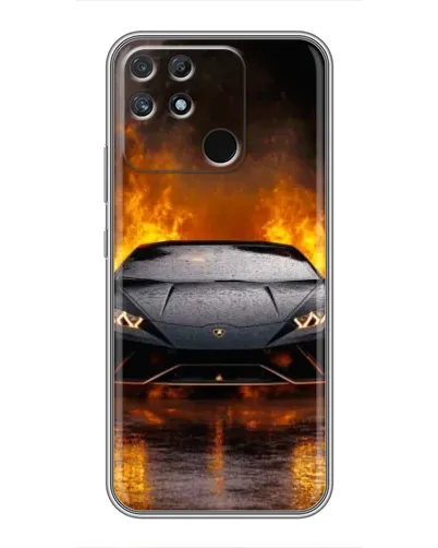 Чехол для Realme NARZO 30A с картинкой «Lamborghini в огне» Чехол для Realme NARZO 30A с картинкой «Lamborghini в огне»