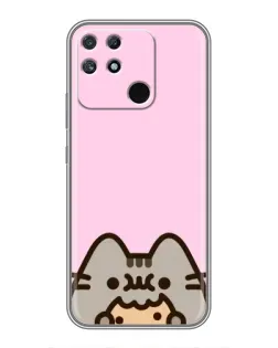Чехол для Realme NARZO 30A с картинкой «Pusheen и печенье» Чехол для Realme NARZO 30A с картинкой «Pusheen и печенье»