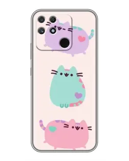 Чехол для Realme NARZO 30A с картинкой «Pusheen трио»