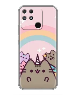 Чехол для Realme NARZO 30A с картинкой «Единорог Pusheen»