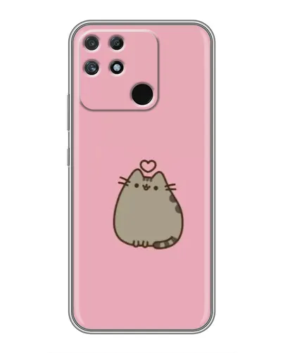 Чехол для Realme NARZO 30A с картинкой «Pusheen сердце» Чехол для Realme NARZO 30A с картинкой «Pusheen сердце»
