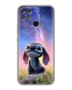 Чехол для Realme NARZO 30A с картинкой «Стич на рассвете»