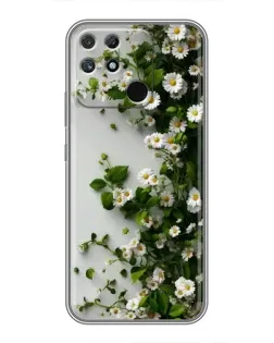 Чехол для Realme NARZO 30A с картинкой «Ветка мелких белых цветов» Чехол для Realme NARZO 30A с картинкой «Ветка мелких белых цветов»