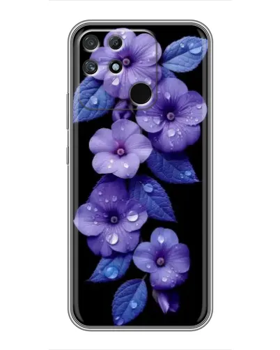 Чехол для Realme NARZO 30A с картинкой «Фиолетовые цветы с росою» Чехол для Realme NARZO 30A с картинкой «Фиолетовые цветы с росою»