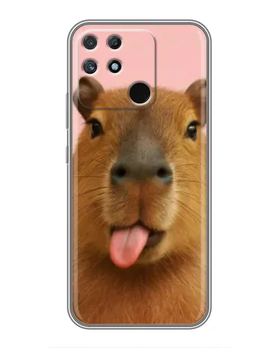 Чехол для Realme NARZO 30A с картинкой «Капибара с языком» Чехол для Realme NARZO 30A с картинкой «Капибара с языком»