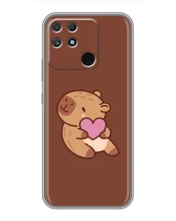 Чохол для Realme NARZO 30A з картинкою «Капібара з серцем» Чохол для Realme NARZO 30A з картинкою «Капібара з серцем»