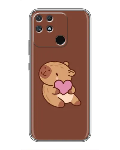 Чехол для Realme NARZO 30A с картинкой «Капибара с сердцем» Чехол для Realme NARZO 30A с картинкой «Капибара с сердцем»