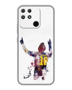 Чехол для Realme NARZO 30A с картинкой «Акварельный Месси Барселона» Чехол для Realme NARZO 30A с картинкой «Акварельный Месси Барселона»