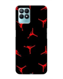 Чехол для Realme NARZO 50 с картинкой «Jordan Red Pattern» Чехол для Realme NARZO 50 с картинкой «Jordan Red Pattern»