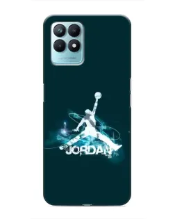Чехол для Realme NARZO 50 с картинкой «Jordan Blue Fire» Чехол для Realme NARZO 50 с картинкой «Jordan Blue Fire»