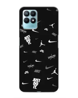 Чехол для Realme NARZO 50 с картинкой «Nike Black Pattern» Чехол для Realme NARZO 50 с картинкой «Nike Black Pattern»
