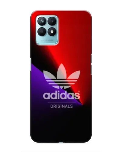 Чехол для Realme NARZO 50 с картинкой «Adidas Red Neon»
