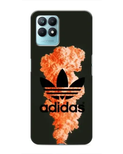 Чехол для Realme NARZO 50 с картинкой «Оранжевый дым Adidas»