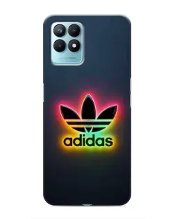 Чехол для Realme NARZO 50 с картинкой «Неоновый Adidas»