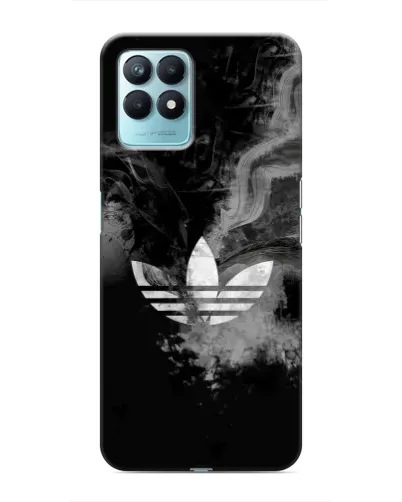 Чехол для Realme NARZO 50 с картинкой «Абстрактный дым Adidas»