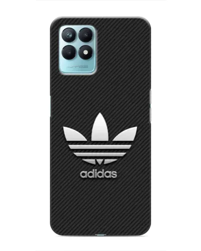 Чехол для Realme NARZO 50 с картинкой «Adidas Карбоновая текстура»