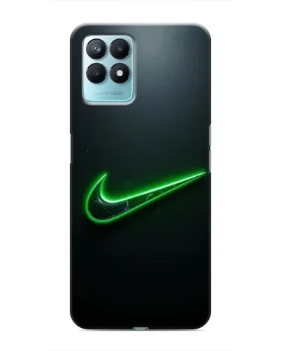 Чехол для Realme NARZO 50 с картинкой «Неоновый контур Nike»