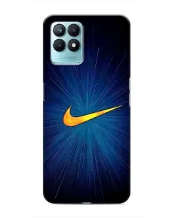 Чехол для Realme NARZO 50 с картинкой «Синий пульс Nike»