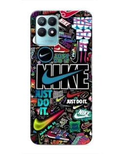 Чехол для Realme NARZO 50 с картинкой «Яркий коллаж Nike»