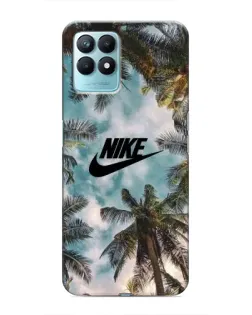 Чехол для Realme NARZO 50 с картинкой «Тропический принт Nike»