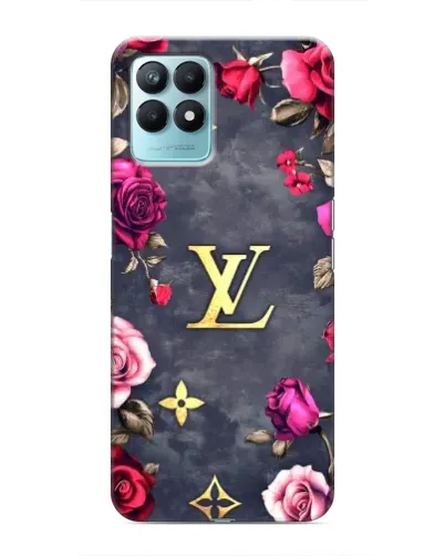 Чехол для Realme NARZO 50 с картинкой «Цветочный Louis Vuitton»