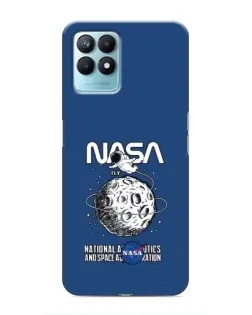 Чехол для Realme NARZO 50 с картинкой «NASA — лунная миссия» Чехол для Realme NARZO 50 с картинкой «NASA — лунная миссия»