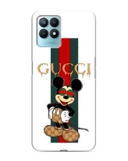 Чехол для Realme NARZO 50 с картинкой «Микки Маус Gucci — полосы» Чехол для Realme NARZO 50 с картинкой «Микки Маус Gucci — полосы»